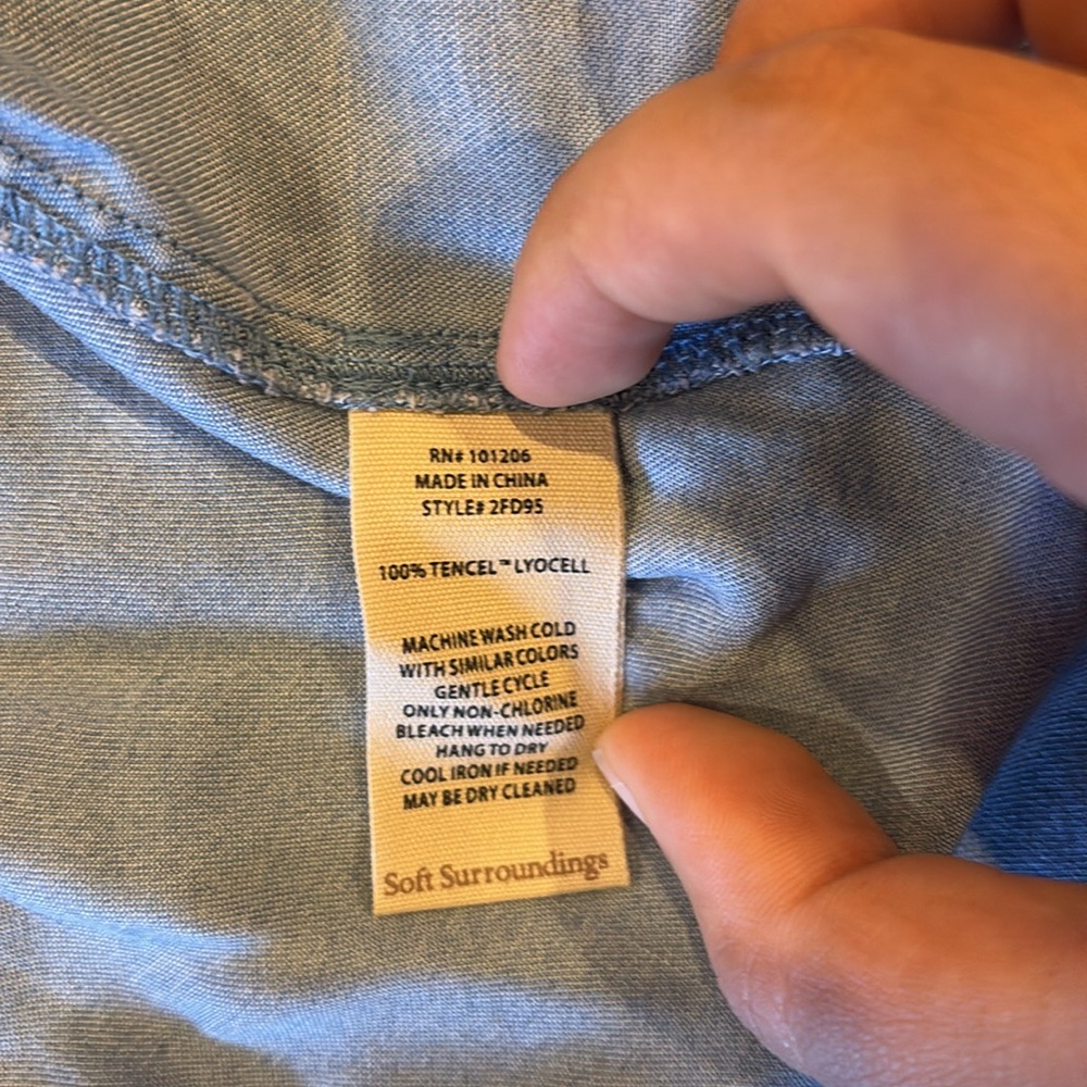 Soft Surroundings Light Blue Denim Jacket - Picture 5 of 5
